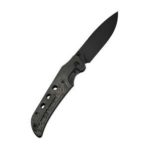 Cuchillos Plegables con Mango de Acero Inoxidable Negro, Diseño de Hoja Plegable Portátil para Acampar, Hacer Senderismo y Uso Diario - Product Image 3
