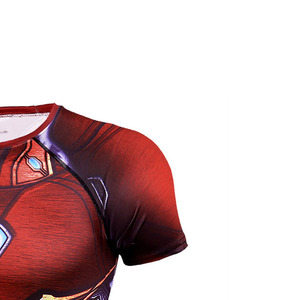 เสื้อยืดแขนยาวผู้ชายลายไอรอนแมน ทรงโอเวอร์ไซส์ ระบายอากาศได้ดี เป็นมิตรกับสิ่งแวดล้อม ผลิตจากโพลีเอสเตอร์ แห้งเร็ว คอกลม สไตล์สปอร์ต ลำลอง - Product Image 3