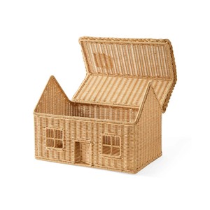 บ้านกระท่อมหวายตกแต่งบ้านสำหรับเด็กบ้านของเล่นแบบถักด้วยมือ - Product Image 2