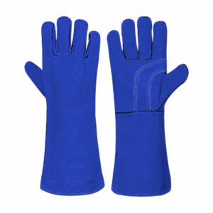 Gants de soudage en cuir de vachette renforcé, résistants à la chaleur et aux étincelles, pour la sécurité industrielle, la lutte contre les incendies, le barbecue et la manipulation du bœuf - Product Image 3