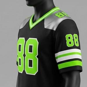 Maillots de football américain personnalisés de haute qualité, respirants, avec logo personnalisé, 100 % polyester, sublimation personnalisée - Product Image 2