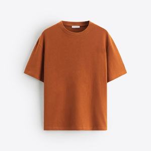 เสื้อยืดผู้ชายไซส์ใหญ่ แฟชั่นสตรีทแวร์ ผ้าฝ้ายแท้ 100% คอกลม เรียบง่าย ราคาส่ง สวมใส่สบาย ทรงหลวม ใส่ได้ในฤดูร้อน รับสกรีนโลโก้ - Product Image 1