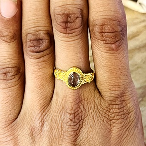 New Arrival Moonstone <b>Rings</b> Boho Brass Jewelry Women 18k Gold Plated Antique Filigree <b>Dainty</b> Scroll <b>Ring</b> for Wholesale/OEM/ODM - Product Image 6