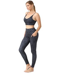 Nouveaux designs de leggings de yoga à taille haute, leggings de yoga avec logo imprimé par sublimation, leggings de fitness respirants pour femmes - Product Image 3