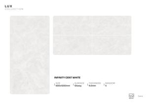 Loseta Decorativa Moderna Premium Harmony Glow Gloss, Formato Porcelanato 600x1200mm 60x120cm 24x48 Pulgadas - Product Image 5