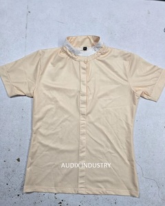 Camiseta de Polo Ecuestre de Manga Corta para Mujer, Marca Lesam Sports, de Secado Rápido, Resistente, Atlética y Ajustada, para Competencia - Product Image 3