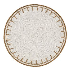 Sets de table faits main, colorés et perlés, pour salle à manger moderne, broderie de perles vintage, décoration élégante pour la maison - Product Image 4