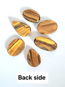 Piedra Natural de Ojo de Tigre, 40 Gramos, Tamaños y Formas Variadas, Gemas Sueltas, 5-6 Piezas, para Joyería, Cabujón, Macramé, Colgante, Anillo, Pulsera - Product Image 3