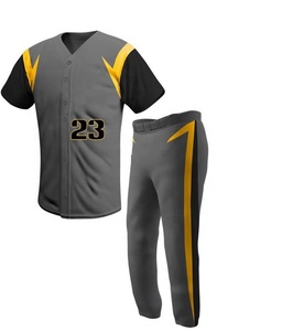 Ensemble de vêtements de sport à sublimation personnalisée de haute qualité uniformes de baseball et de softball respirants maillot grande taille inclus en gros - Product Image 1