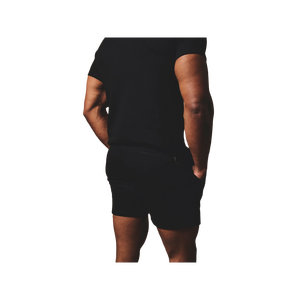 Shorts en coton uni pour homme avec poches, respirants, style décontracté, taille mi-haute, fermeture à cordon, gris - Product Image 2