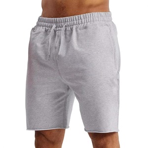 Men's Gray Cotton Bermuda Shorts Drawstring Waist Casual Loose Fit Breathable Pocket Design Mid Rise Knitted Fabric - Product Image 3
