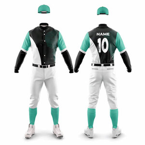 <b>Baseball</b> Uniform Packages Bulk Quantity Top Selling Sportswear Uniform Button Up Design Jersey Two Piece <b>Sets</b> Uniform Printed - Product Image 1