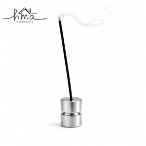 Modern Cylindrical Metal Incense Stick Holder for Home <b>Decor</b> Meditation and Aromatherapy - Product Image 1