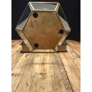 Metal Hanging Terrarium House With Antique Gold Color Finishing Frame Modern Design Hexagonal Shape for Home Decoration Supply - Product Image 5
