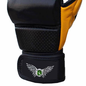 ถุงมือ MMA สำหรับฝึกซ้อมและการแข่งขัน รับผลิตโลโก้ตามสั่ง OEM แบรนด์ส่วนตัว ผู้ผลิตถุงมือ MMA หนังแท้แบบกำหนดเองสำหรับการต่อสู้ - Product Image 5