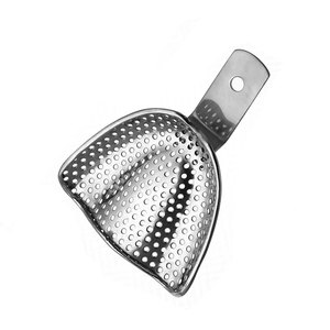 Premium Quality Dental Impression Tray with Edge U3 Perforated Upper Size M Stainless Steel Reusable Autoclavable Orthodontic - Product Image 3
