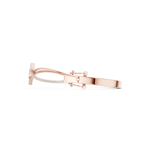 Rose Gold Lab Grown Diamond Geometric Open <b>Bangle</b> <b>Bracelet</b> for Women Luxury Fine Jewelry I prefer this response - Product Image 5