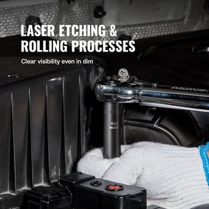 Set di 90 Pezzi per Riparazione Auto, Chiavi a Bussola da 6-19mm, Attacco da 3/8'', SAE 1/4''-3/4'', Metriche, in Acciaio Cr-Mo a 6 Punte - Product Image 5