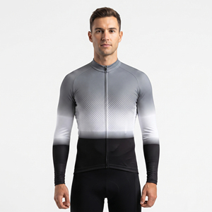 Men's Long Sleeve Cycling Jersey Custom Bike Jersey for Road Cycling Men 100% Polyester Cycling Jersey for Men - Product Image 6