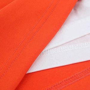 Shorts de golf sportifs rouges pour filles avec culotte blanche intégrée, fermeture éclair, taille élastique, motif géométrique, en polyester tissé léger et respirant - Product Image 4