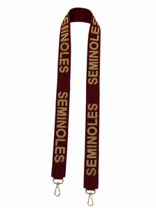 Custom Handmade Glass Beaded Florida State Seminoles Shoulder <b>Bag</b> <b>Strap</b> Purse <b>Strap</b> <b>Replacement</b> OEM ODM Wholesale - Product Image 2