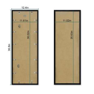 กรอบรูปติดผนังแบบใส 2 แพ็ค ขนาด 36.8x12.4 นิ้ว ทำจากอะคริลิกและแผ่น MDF สำหรับแสดงภาพถ่ายแบบพาโนรามา กรอบรูปสำหรับงานศิลปะ - Product Image 3
