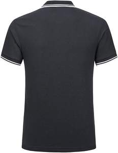 Chemise décontractée en coton pour homme, manches courtes, unie, écologique, séchage rapide, personnalisable, pour le golf - Product Image 4