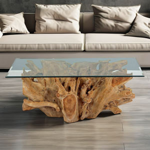 Table basse en bois artistique en racine de teck pour la maison, la villa, l'hôtel ou le bureau, pour le salon ou l'appartement - Product Image 1