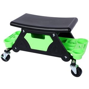 Sgabello da Meccanico per Garage con Capacità di 300 LBS, Tre Vassoi Scorrevoli per Attrezzi, Regalo per Uomini, Tavolo Rotante - Product Image 4