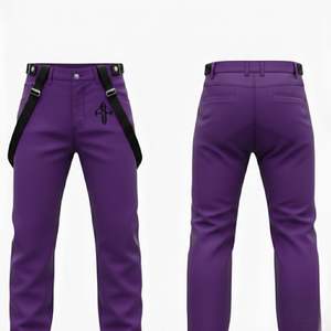 Pantalones de Esquí para Hombre 2026 de Alta Calidad, 100% Poliéster, Teñido Liso, Impermeables 10,000mm, Aislamiento de Forro Polar, Cierre Personalizado RIVIAN - Product Image 4