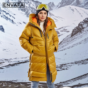 New Women's Long <b>Winter</b> Jacket Duck Down <b>Coat</b> Scarf Waterproof Ladies Warm <b>Thick</b> Puffer Parka Hooded Windproof Clothing Outdoor - Product Image 5
