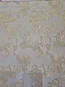 Turkish Ultra Soft Sheen Polyester Jacquard <b>Fabric</b> Fancy Metallic Brocade Specialty Yarn PK-1815 for Girls' Abaya Color Garments - Product Image 2