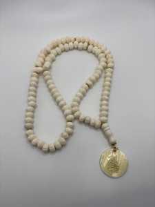 Natural Bone Muslim Tasbih Rosary <b>Beads</b> Islamic Spiritual Accessory Eco-Friendly Handmade Modern - Product Image 3