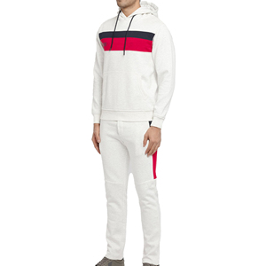 Ensemble sweat-shirt et pantalon de survêtement en molleton uni pour homme, coupe classique, haute qualité, streetwear d'hiver, vêtements de sport chauds et épais - Product Image 3