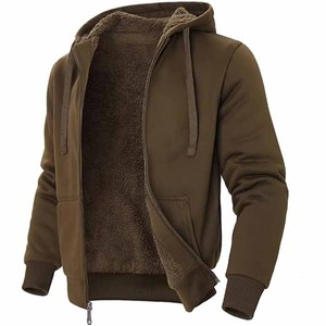 Sweat à capuche unisexe personnalisé pour homme, en polaire, avec fermeture éclair, décontracté, uni, ample, teint, broderie 3D, écologique, respirant, coupe-vent - Product Image 3