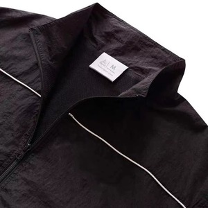 ZIP UP <b>WIND</b> <b>BREAKER</b> TRACKSUIT TWO PIECE SET FOR MEN UNISEX NYLON JACKET WITH PIPING AND ELASTIC CUFF PANTS WHOLESALE Tracksuist - Product Image 6