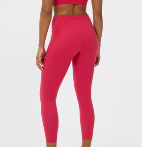 Leggings Deportivos para Mujer, de Color Sólido, con Bolsillos, Suaves, No Transparentes, de Cintura Alta Elástica, Transpirables, para Gimnasio, Yoga, en Varios Colores - Product Image 2