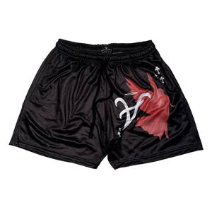 Men's Blank Summer Basketball <b>Shorts</b> 6 Inch Inseam Custom Mesh Breathable Quick Dry Drawstring Closure 100% Polyester - Product Image 2
