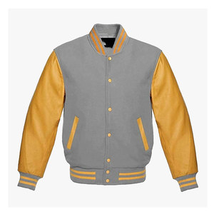 OEM Wholesale Blank Embroidery Jacket <b>Men</b> Plus Size Custom Letterman Leather Jacket Baseball Coat Bomber <b>Men's</b> Varsity Jackets - Product Image 3