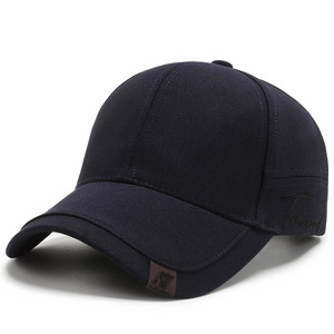<b>Black</b> Twill 6-Panel <b>Baseball</b> <b>Cap</b> Hand Embroidery Heat-Transfer Printed Logo Unisex Casual Adjustable Metal Buckle Closure - Product Image 2