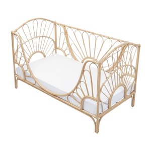Lit de sol en rotin motif soleil à prix abordable, mobilier pour tout-petits, chambre d'enfant, chambre de bébé, haute qualité, vente directe d'usine en gros - Product Image 2