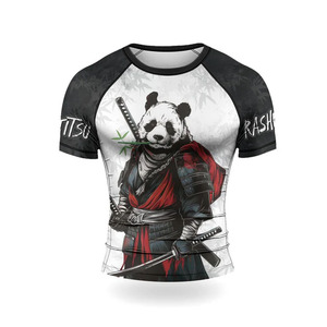 Custom Design Men's Long Sleeve Rashguard BJJ Compression Wear 100% Polyester Premium Quality OEM Service <b>Heat</b>-Transfer Printed - Product Image 1