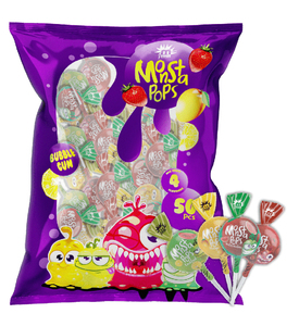 Finest Quality Hard Texture Delicious and Sweet Taste Multi-colored Wonda Pop No Gum Fruity Tongue <b>Painter</b> Lollipop - Product Image 1