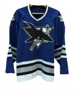 Maillot de hockey sur glace personnalisé en polyester, service OEM, vente en gros, haute qualité, 180g, dernier design, vêtements de sport d'équipe - Product Image 5