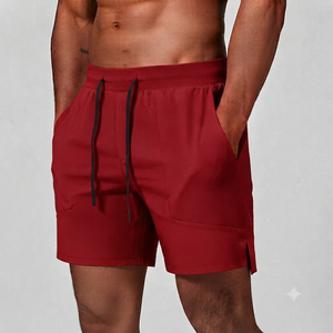Pantalones Cortos Deportivos Casuales para Hombre, Ligeros, de Secado Rápido, para Correr y Hacer Ejercicio, Cintura Elástica, Transpirables, Impermeables, Tejidos - Product Image 2