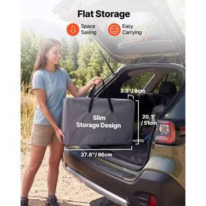 Armario de Almacenamiento Plegable para Camping, Estación de Cocina Portátil de Aluminio Ligero para Exteriores con 6 Estantes - Product Image 6