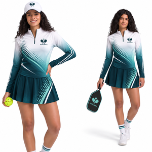 <b>Women's</b> Tennis Skirt Set Color Block Golf Workout Outfit Sleeveless Polo Tank Top and Athletic <b>Skort</b> Quick Dry <b>Women's</b> Custom - Product Image 1