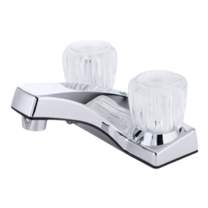 Robinet de lavabo de salle de bain à deux poignées chromé mural LFB0012 - Product Image 1