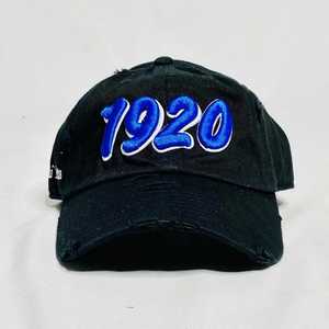 หมวกแก๊ป Zeta Phi Beta 1920 สีดำสไตล์วินเทจ ปักลายสีน้ำเงิน หมวกเบสบอลสำหรับชมรมนักศึกษา สายปรับได้ สวมใส่สบาย ทันสมัย สำหรับผู้หญิง - Product Image 1