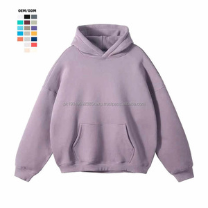 Sudadera gruesa y pesada en blanco con hombros caídos para hombre, sudadera con logotipo personalizado, sudaderas con capucha de gran tamaño French Terry Heavyweight - Product Image 4